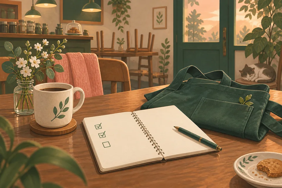 仕事を振り返るメモのイメージ(AI生成)